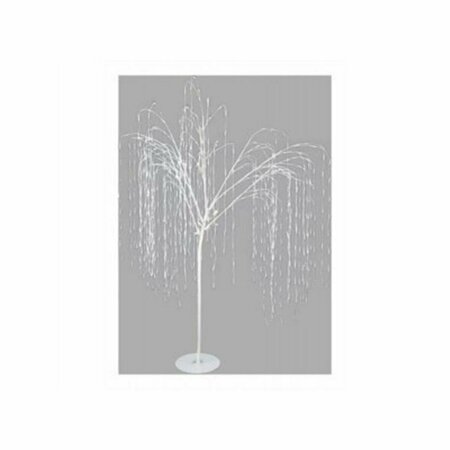 SANTAS BEST 7 ft. Twinkling White Willow 800 White LED Lights Christmas Lawn Decor 251522
